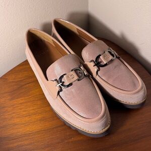 Donald J. Pliner Clio Suede Leather Loafers Size 8.5